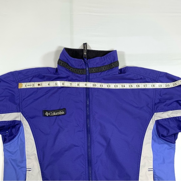 Columbia Women's Vintage Windbreaker Jacket. Size M. Blue - Picture 13 of 15